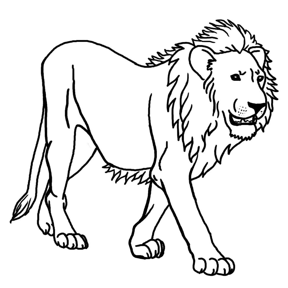 clipart lion printable