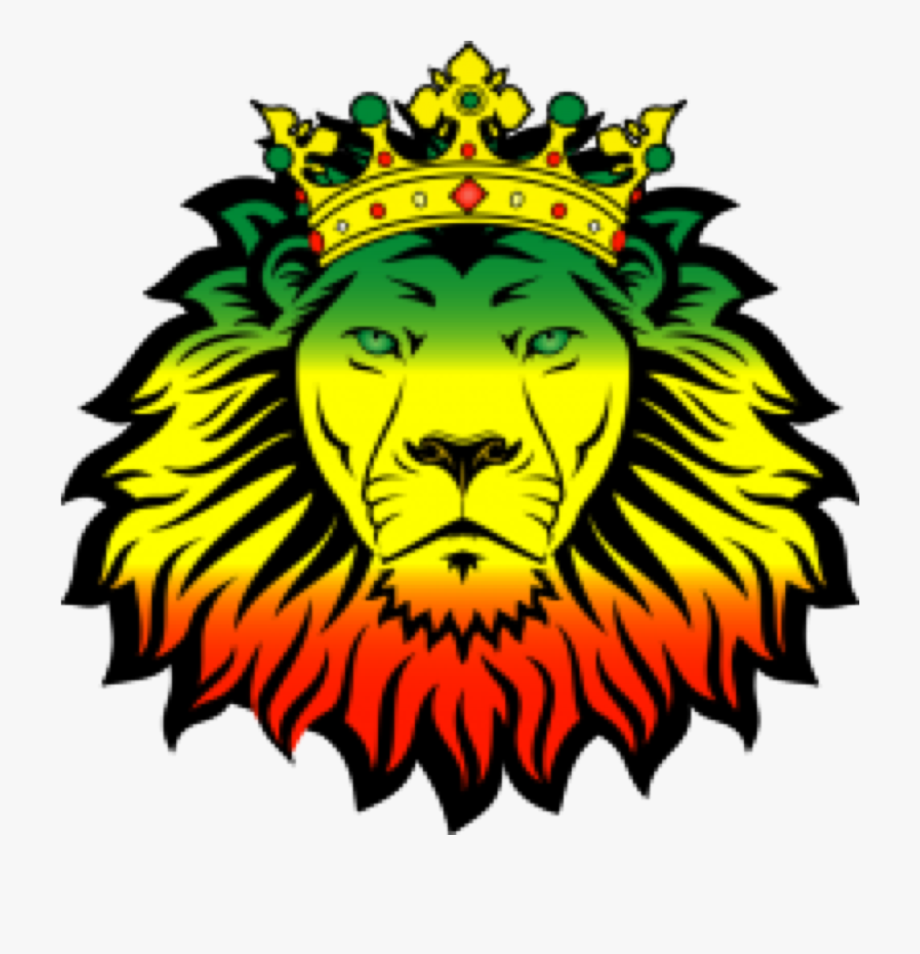 Rasta crown jamaican freetoedit. Lion clipart reggae