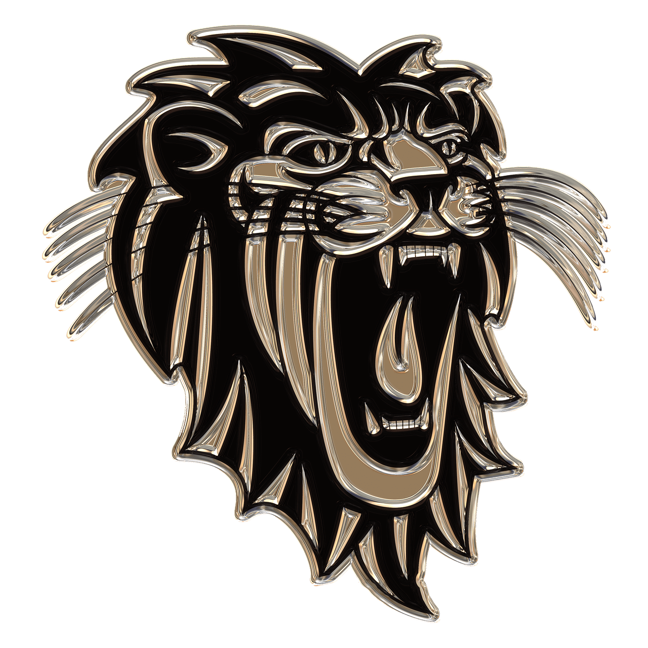 clipart lion roaring