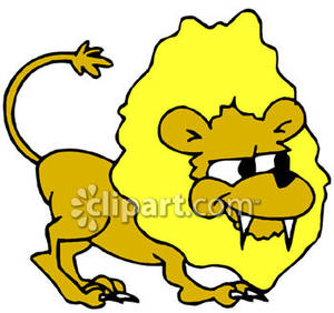 lions clipart silly