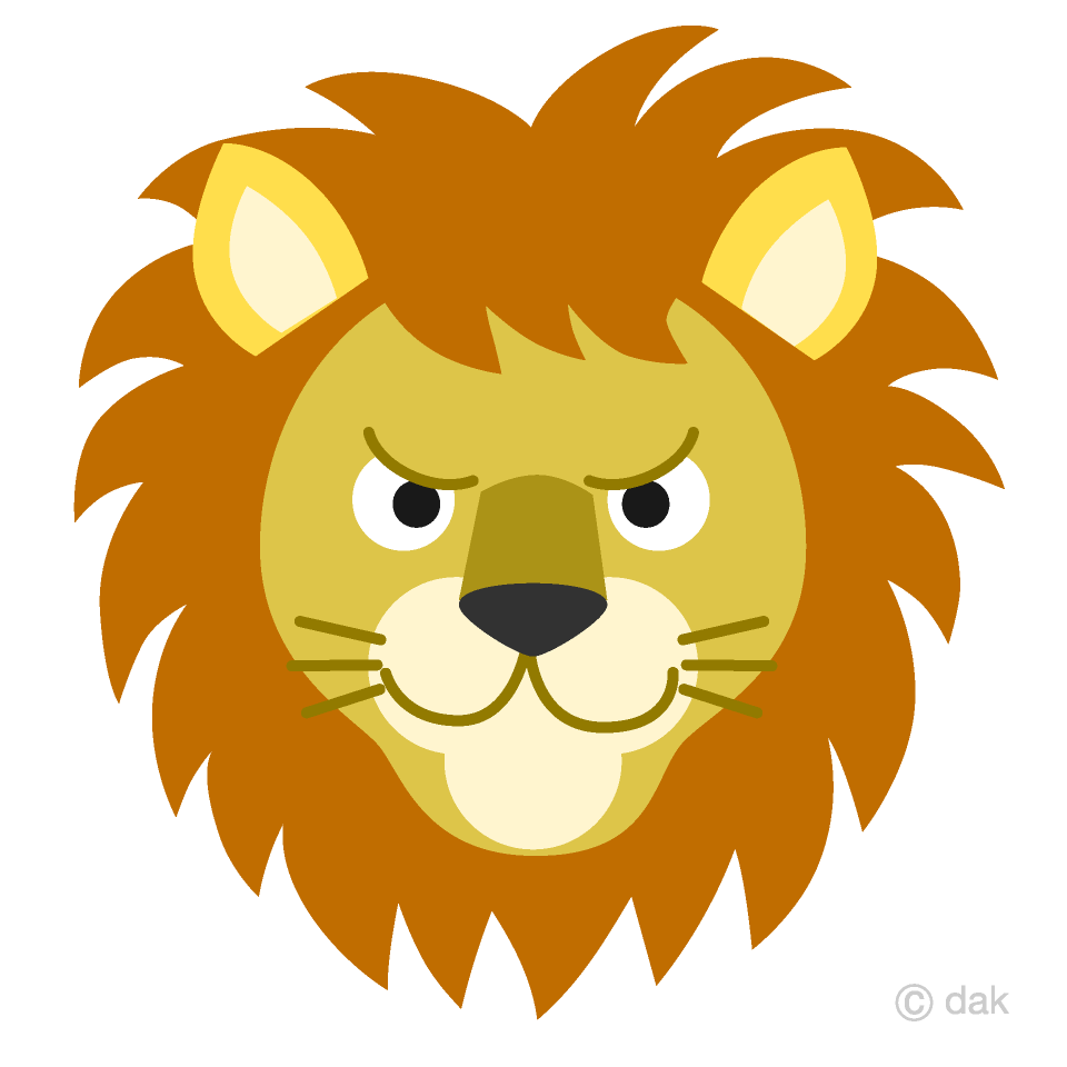 clipart lion simple