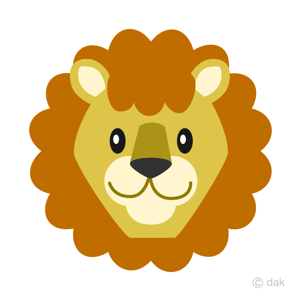 clipart lion simple