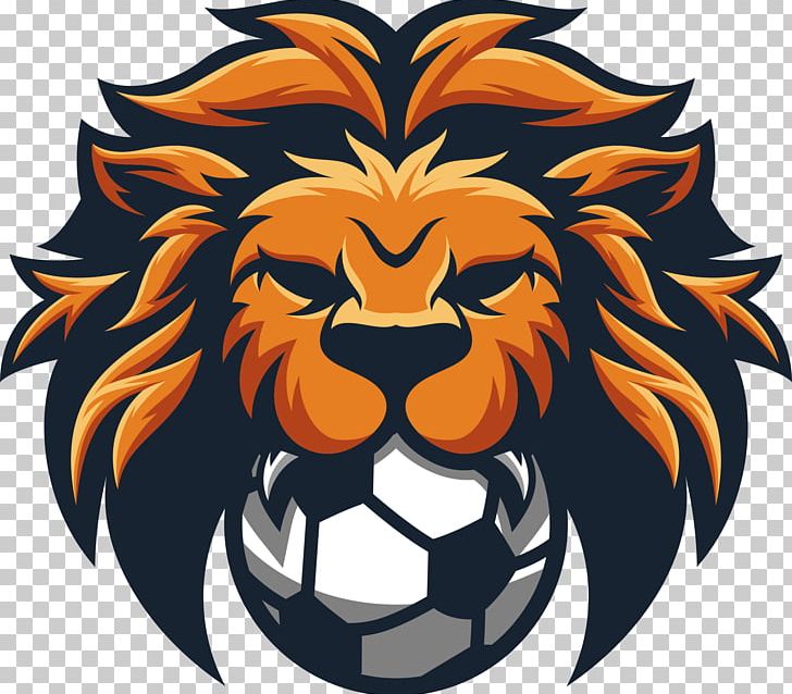 lion clipart soccer