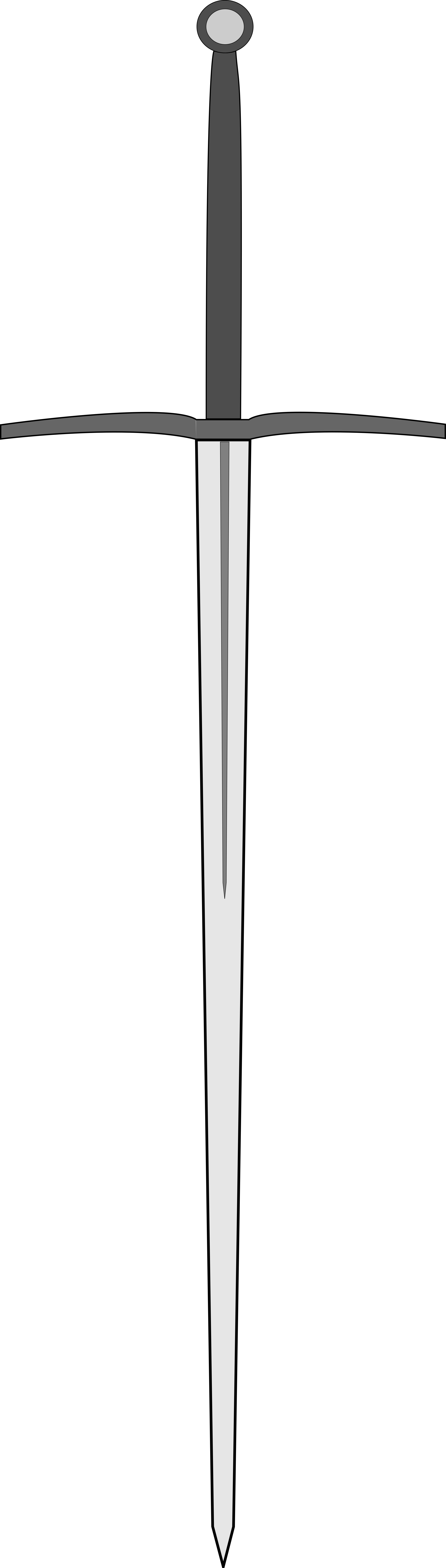 White clipart sword. Two handed