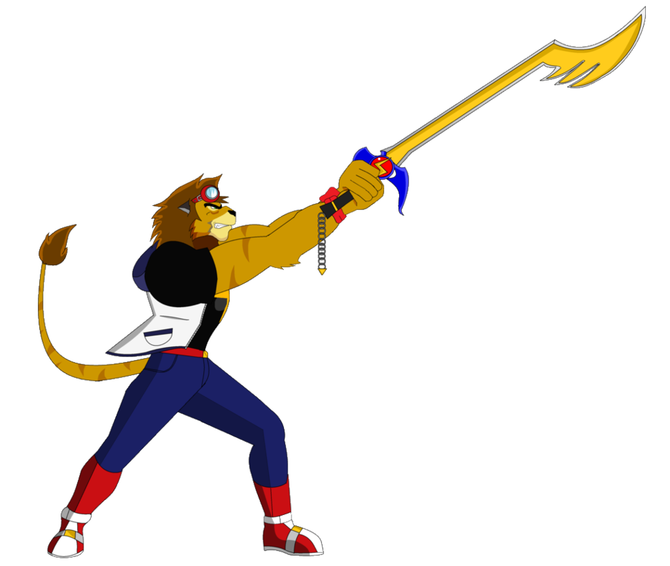 clipart lion sword