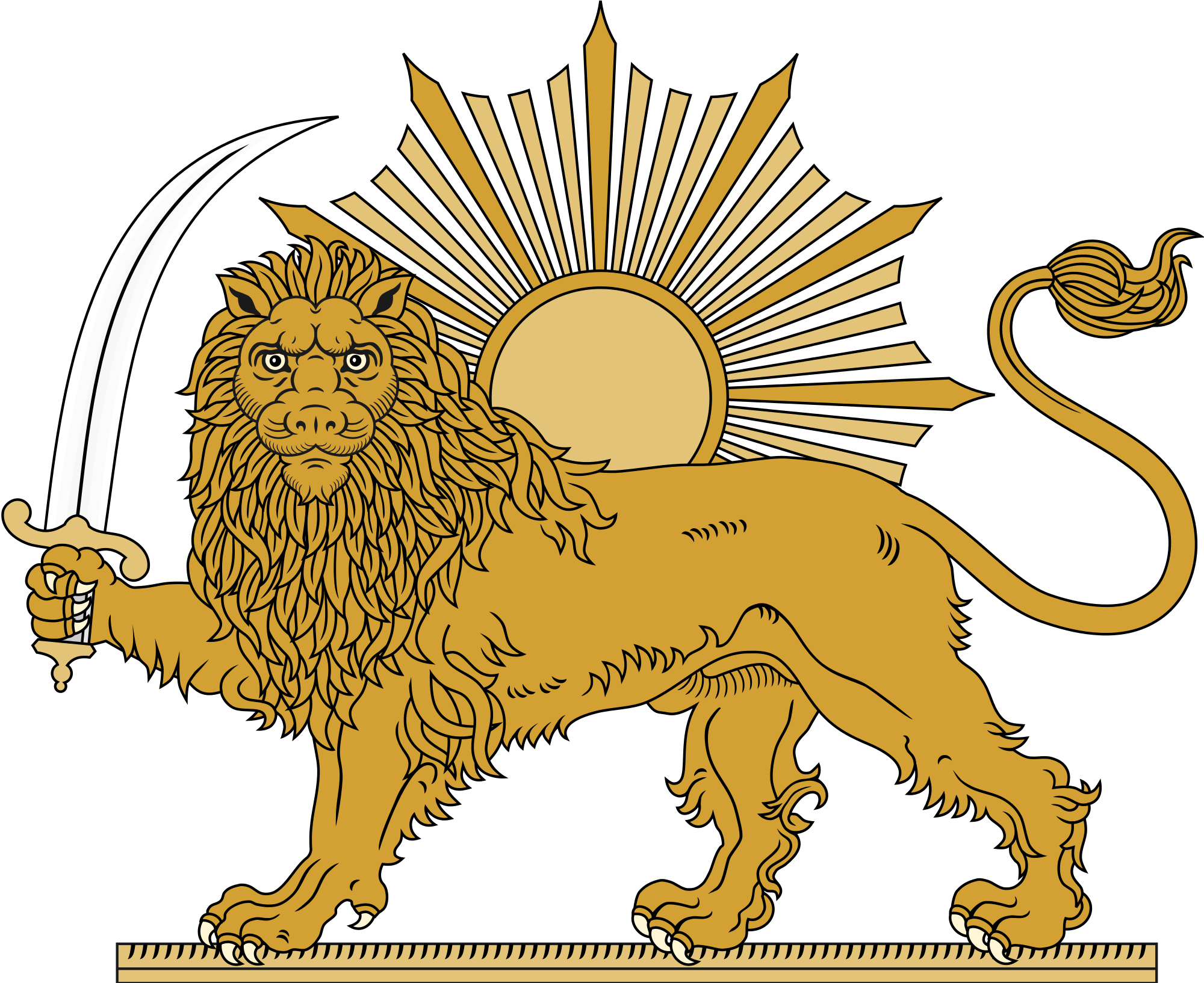 clipart sword lion