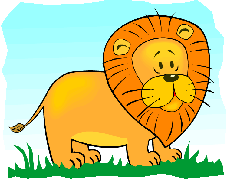 clipart lion teacher