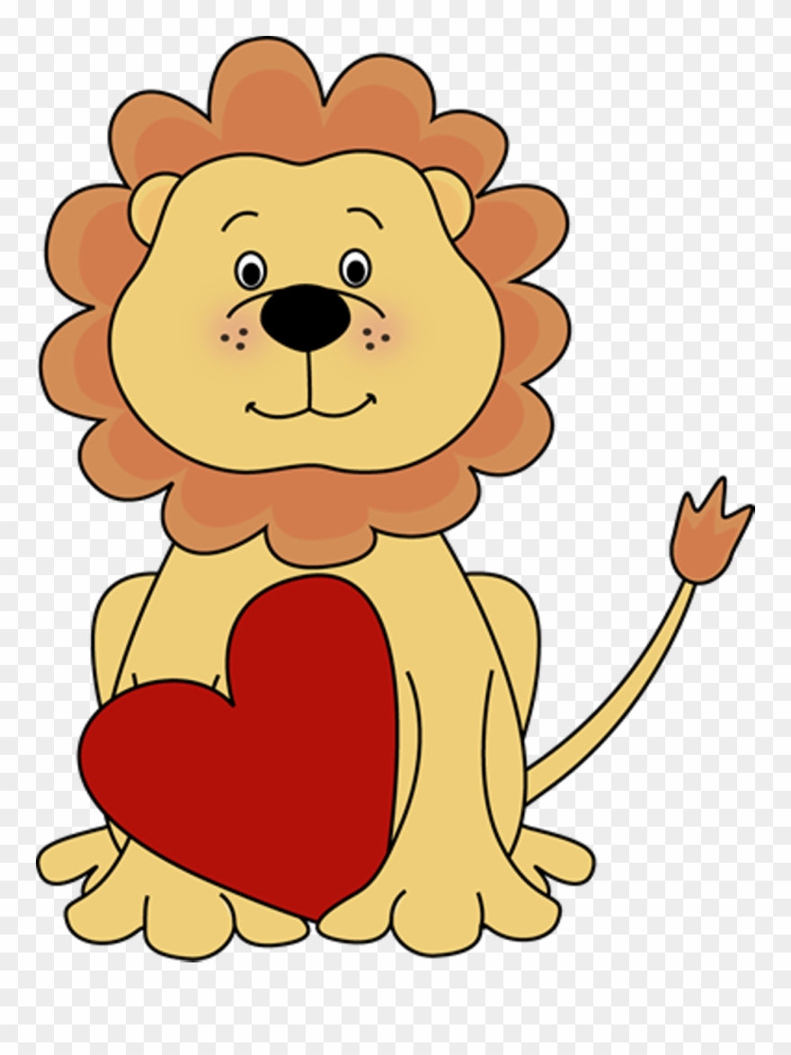 Sticker valentines day lion. Lions clipart valentine