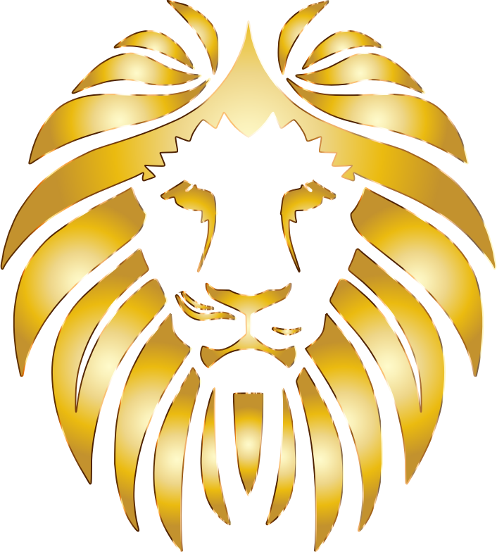 Golden no background medium. Lion clipart african lion