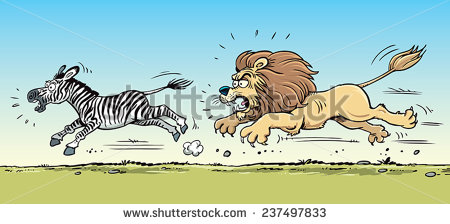 clipart lion zebra