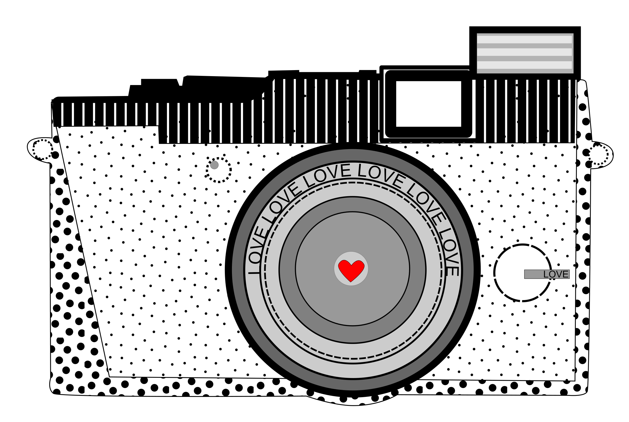 love clipart camera