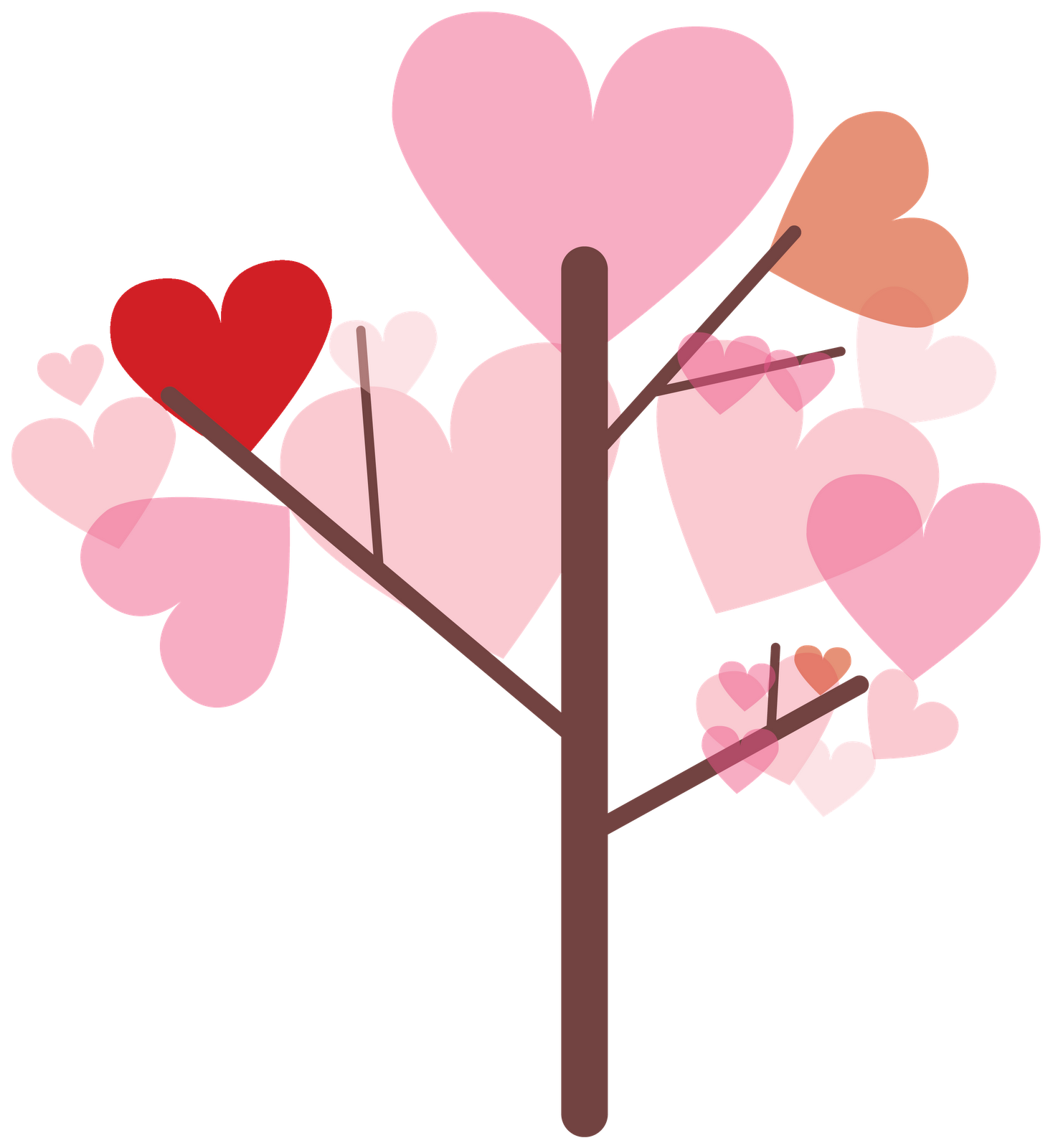  collection of couple. Heat clipart pink double heart