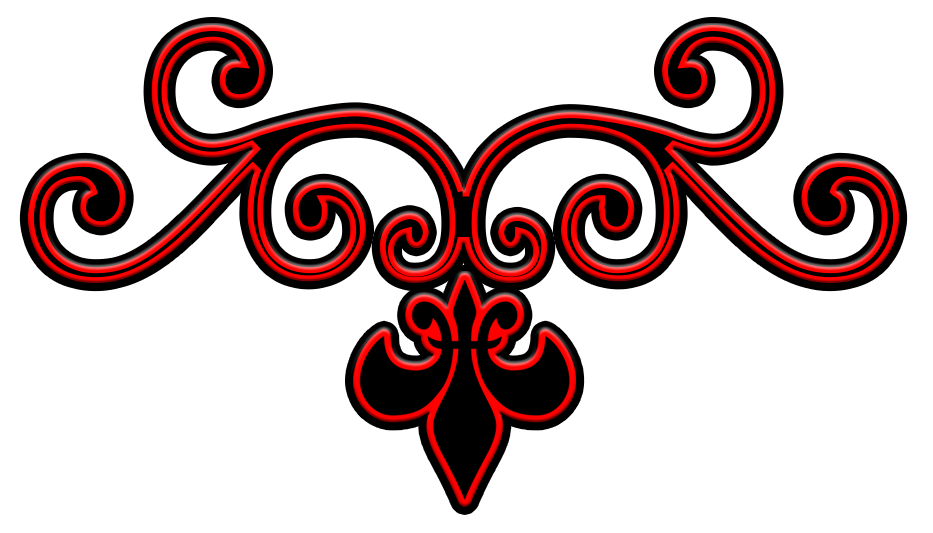 Red clipart divider. Gothic by froggyartdesigns on