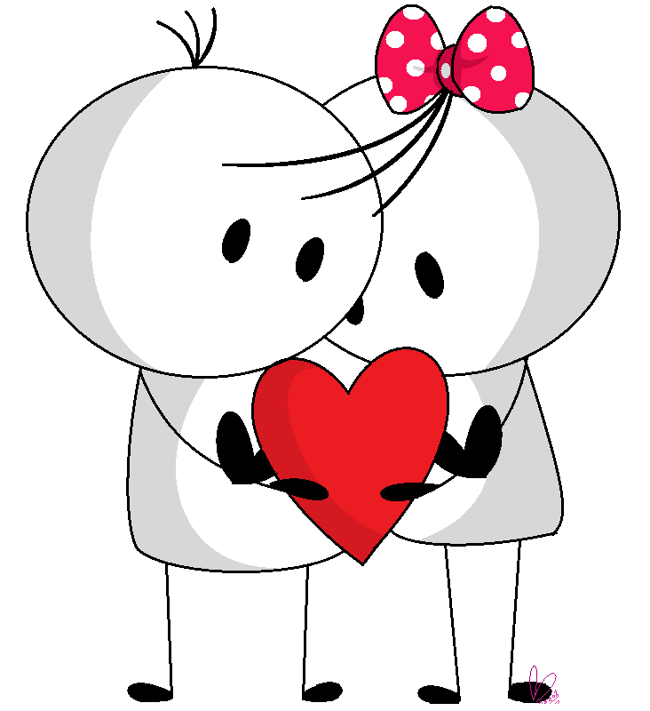 Awwww these lovers are. Kiss clipart goodbye hug