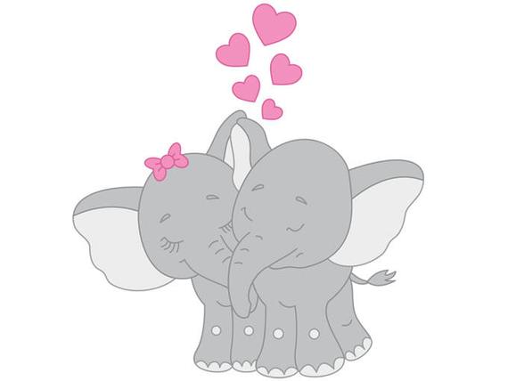 elephant clipart love