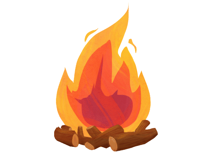 moving clipart fire