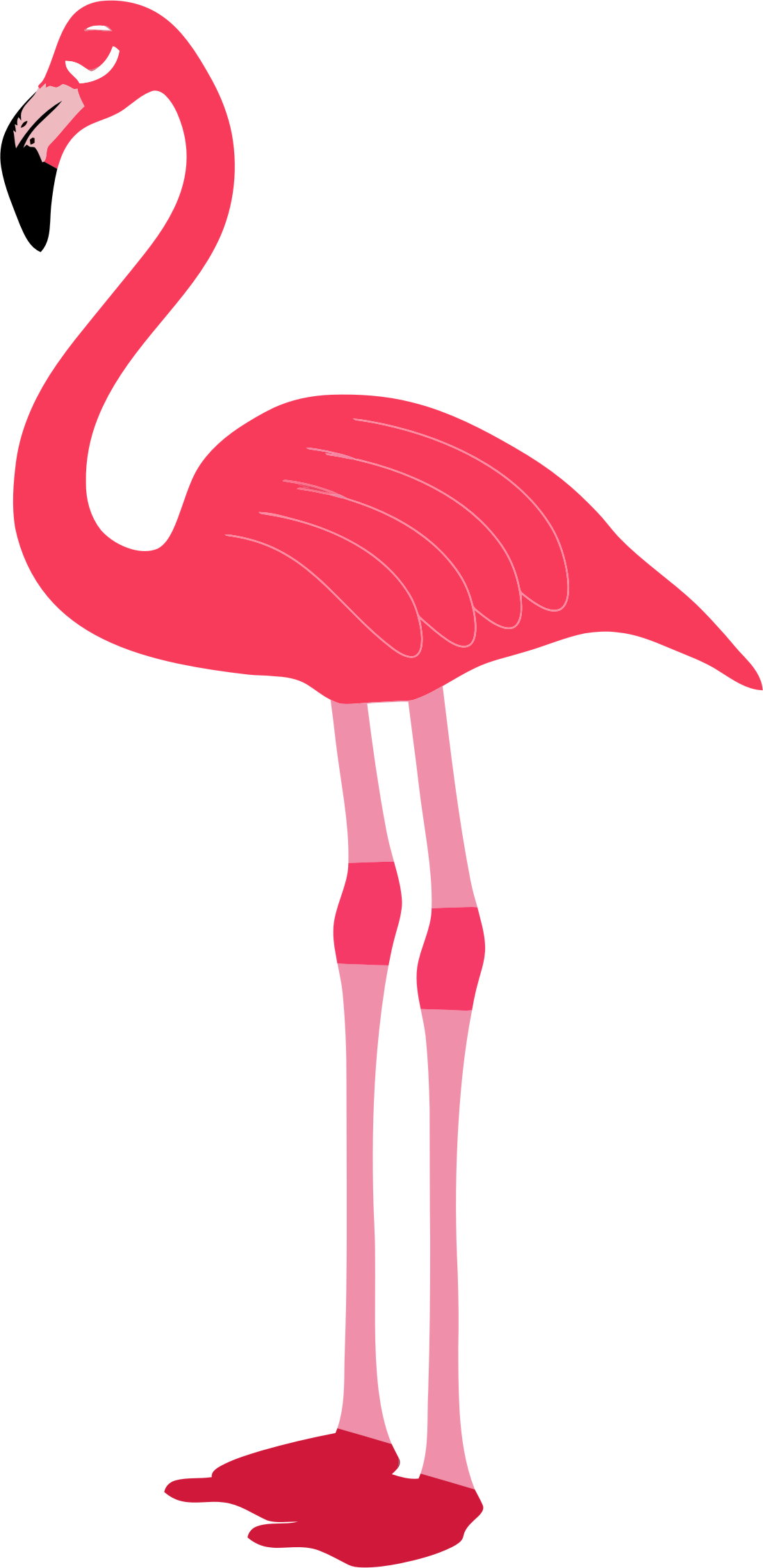 love clipart flamingo