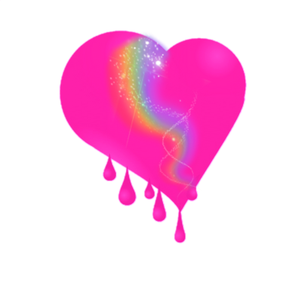 Remix bleedingheart rainbow pink. Clipart love glitter
