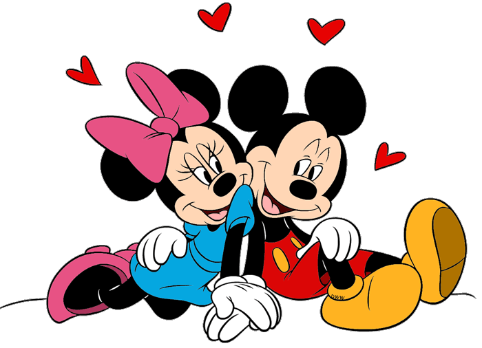 Hugging clipart mickey minnie. Mouse clip art disney