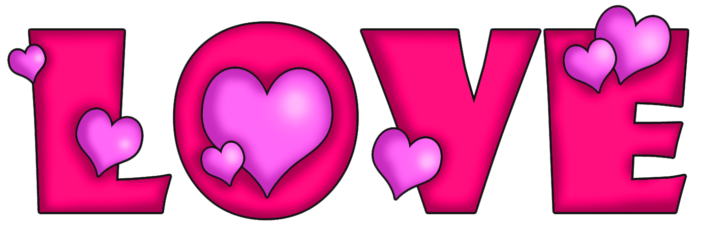 clipart love pink