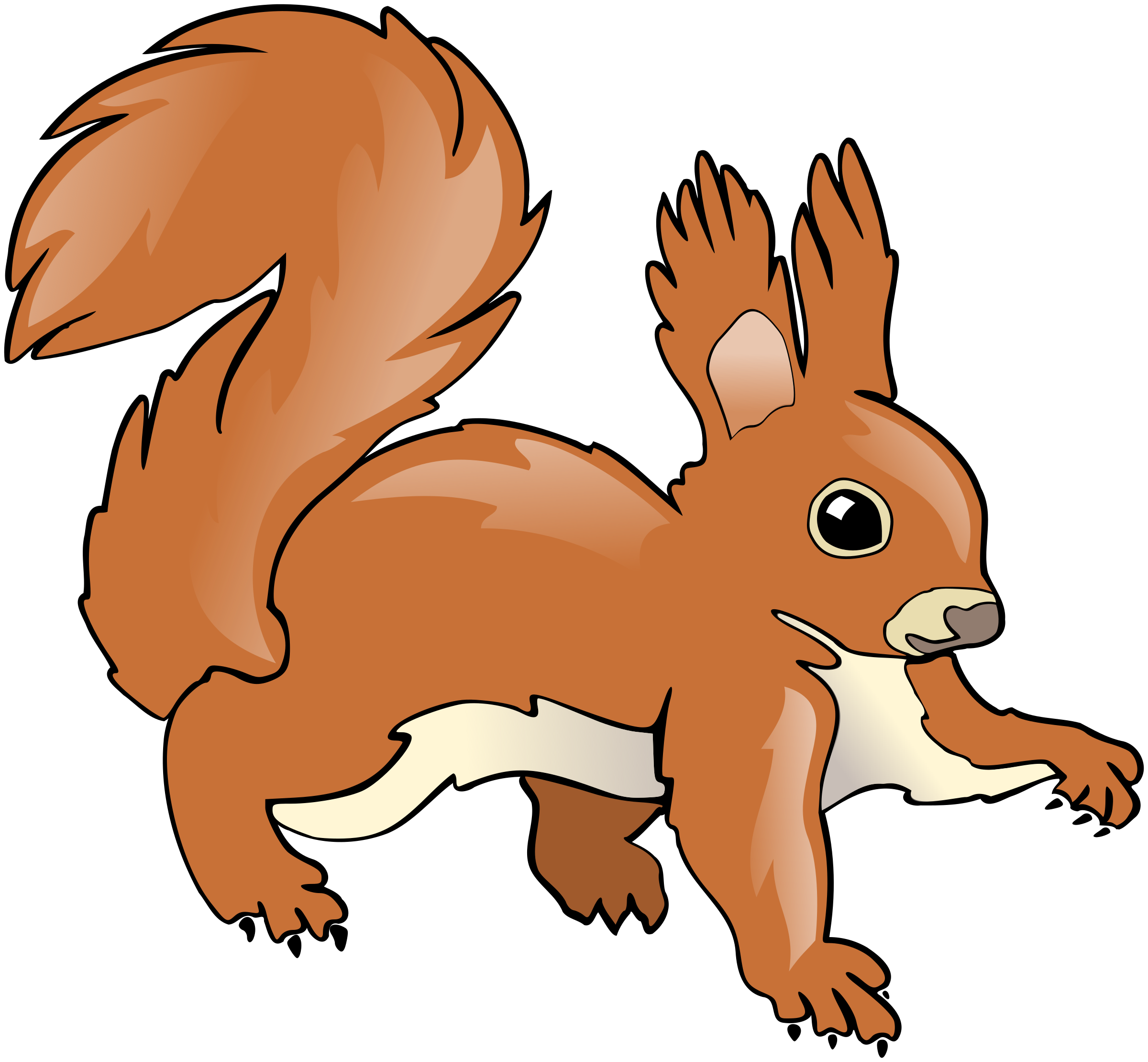 clipart rabbit squirrel