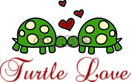clipart turtle love