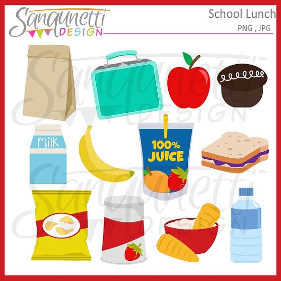 clipart lunch back to school