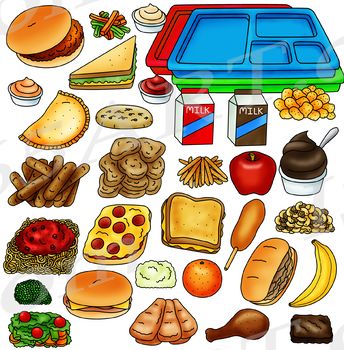 clipart lunch cafeteria
