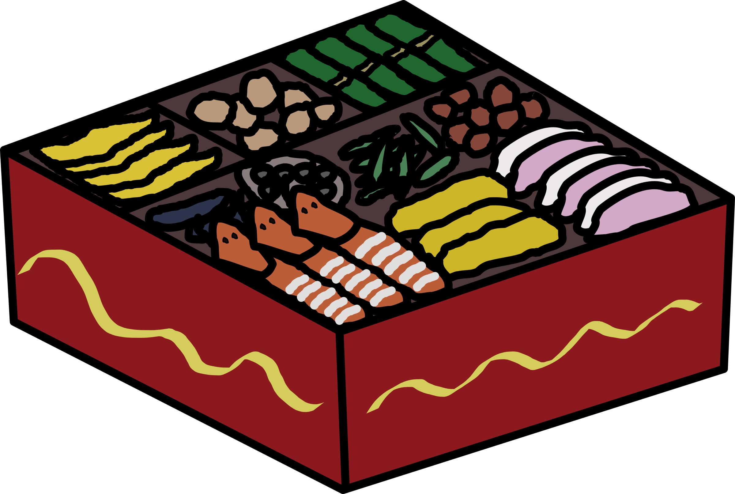 pasta clipart boxed