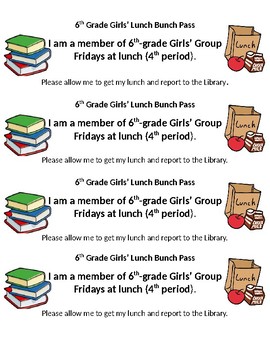 lunch clipart lunch pass