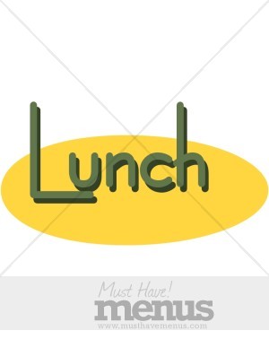 lunch clipart lunch word
