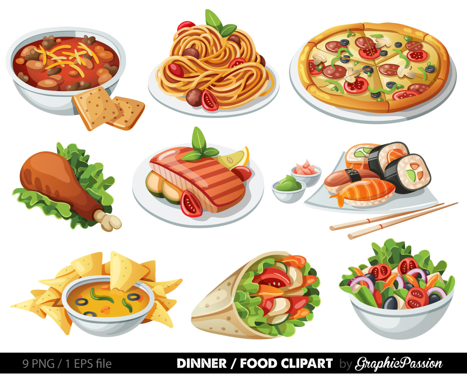 clipart lunch meal