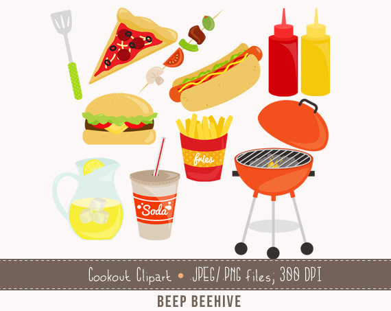 cookout clipart finger food