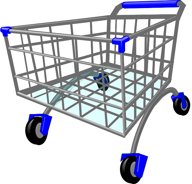 clipart man grocery shopping