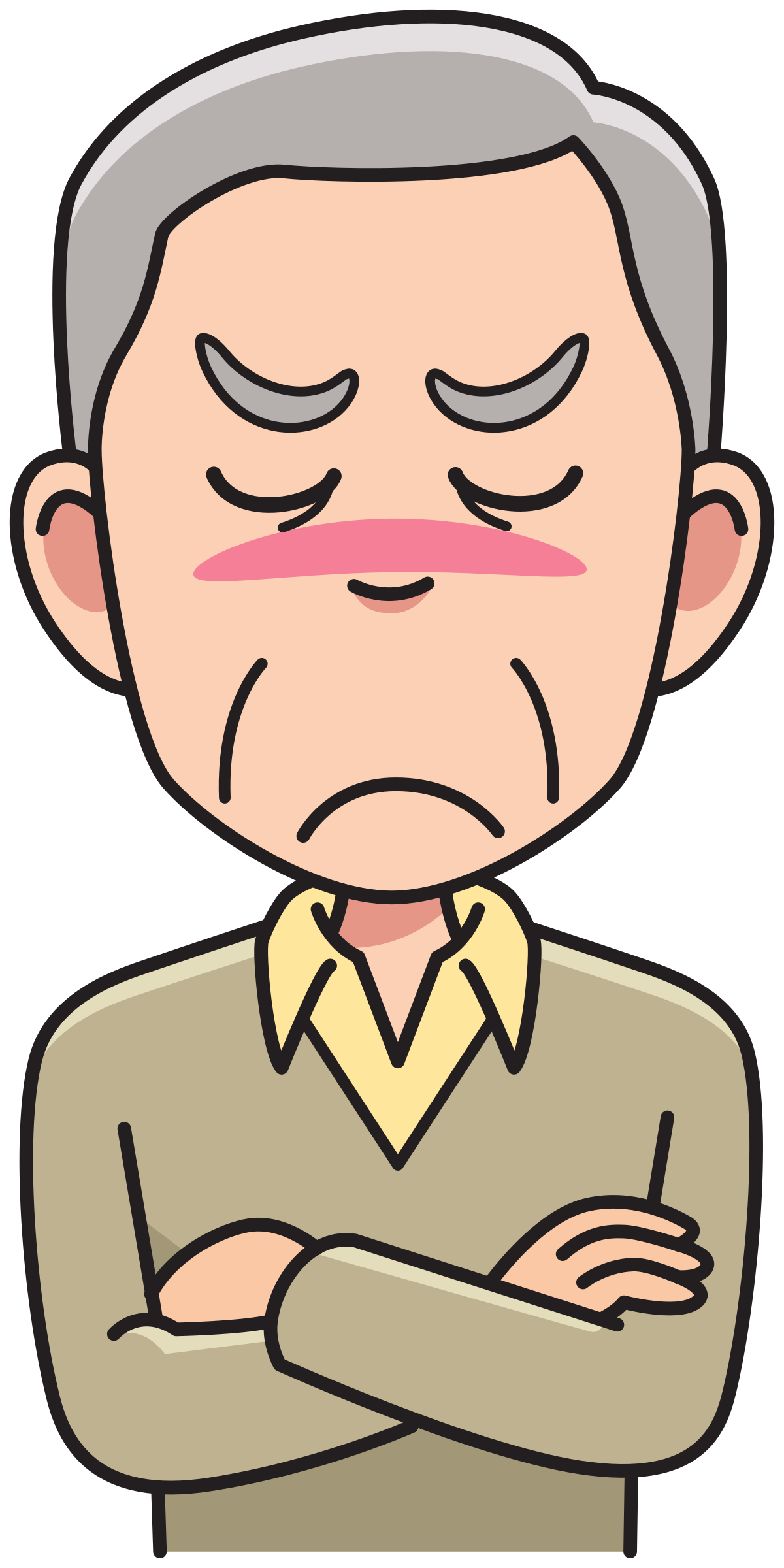 man clipart angry