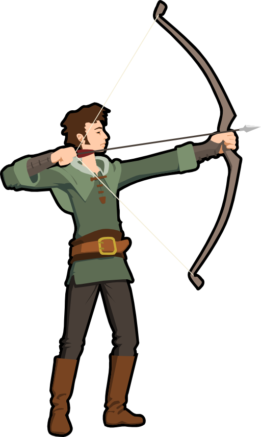 Clipart man archery. Archer i royalty free