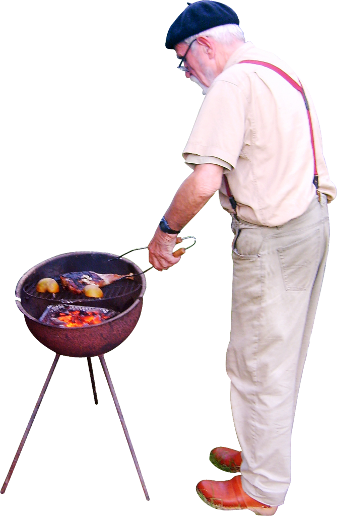 grilling clipart man