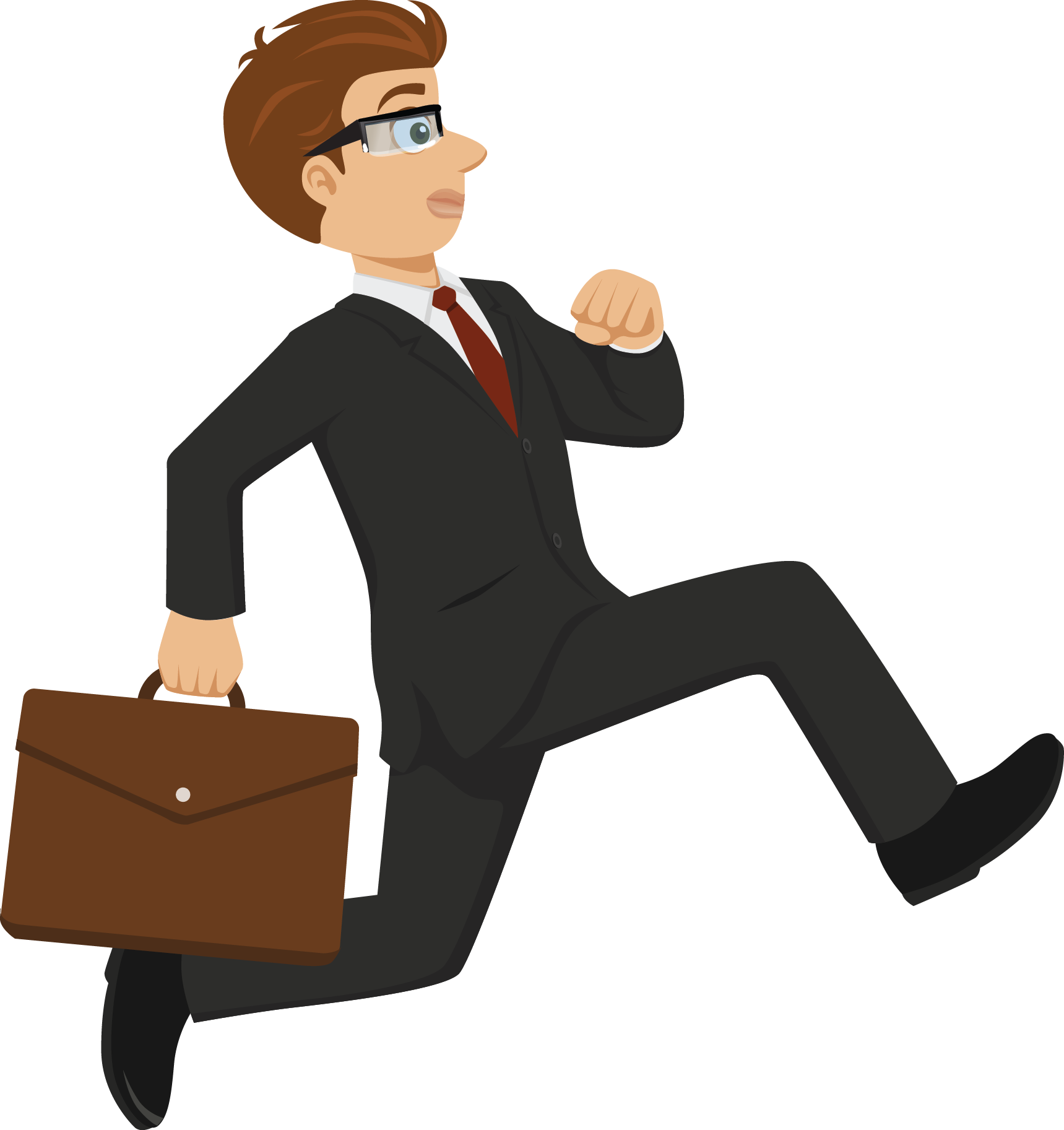 man clipart briefcase