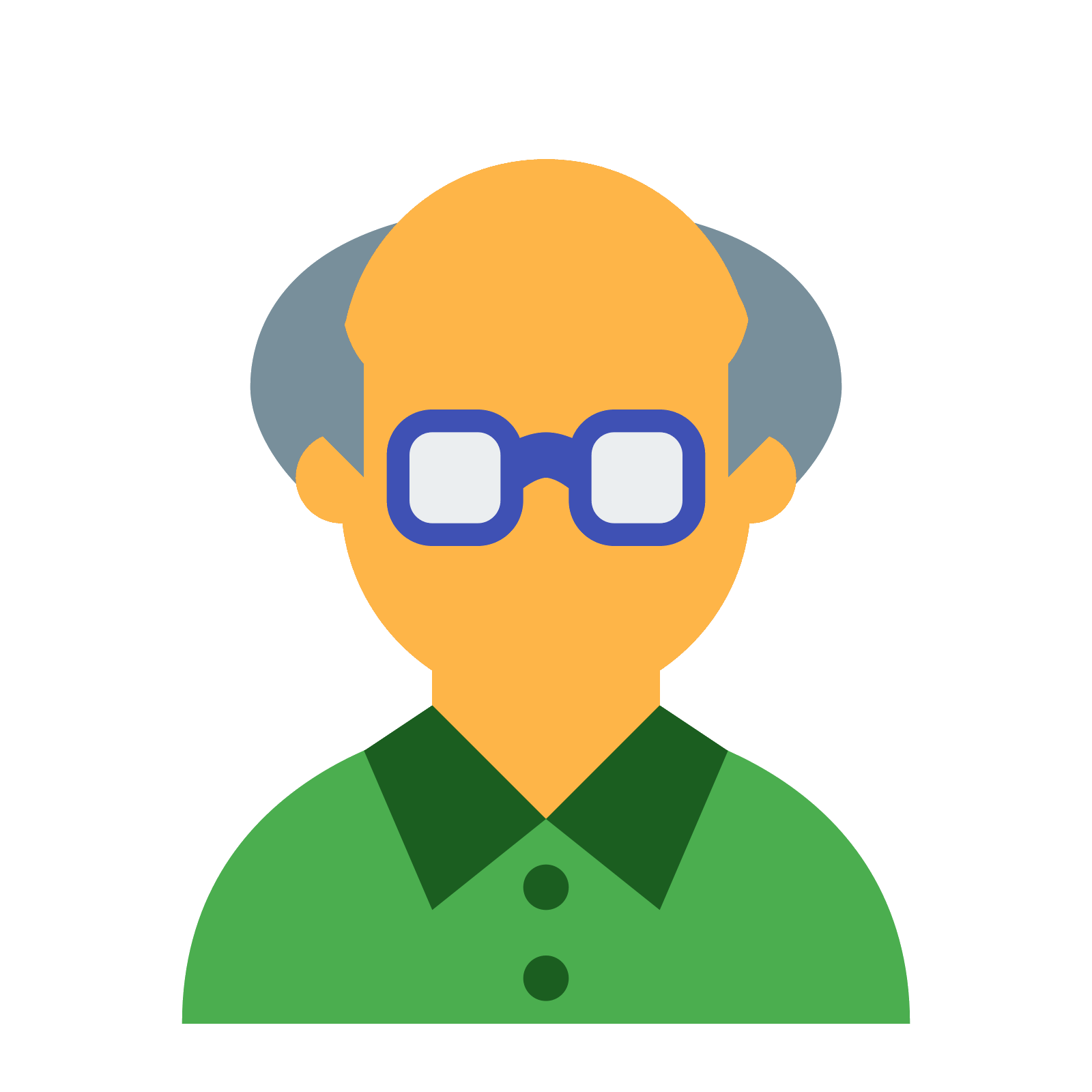 old clipart retired person