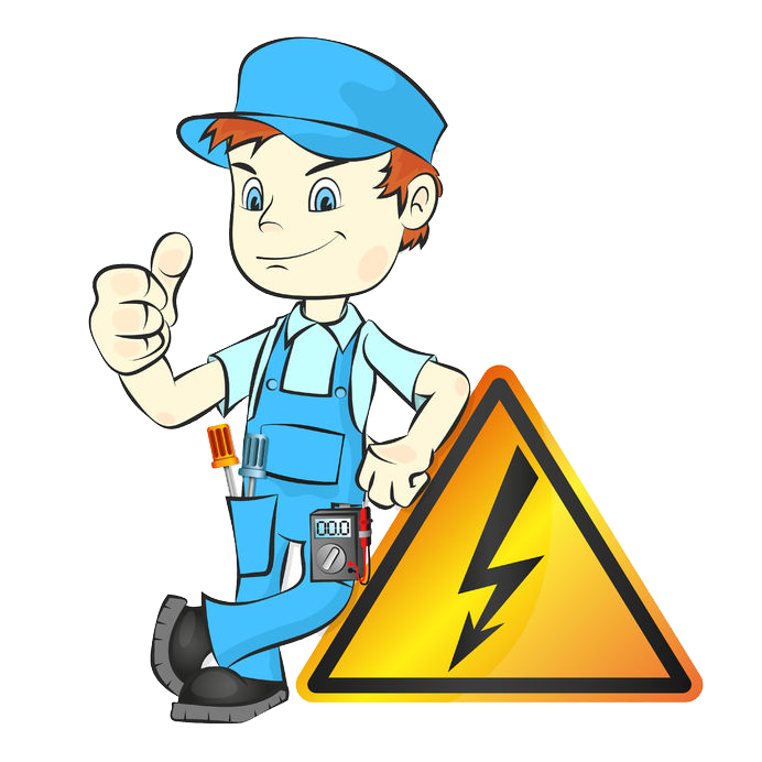 Lightning clipart electrician. The electric man a