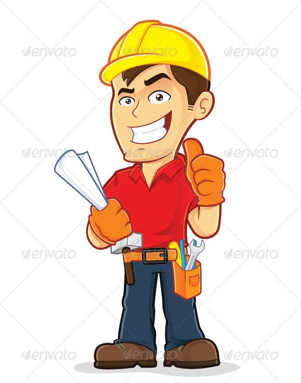man clipart construction