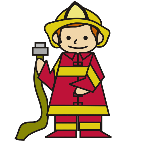 Free art download clip. Fireman clipart attached