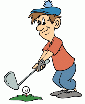 Free man golfer cliparts. Golfing clipart guy