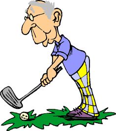 Golfing clipart golf scene.  best golfers images