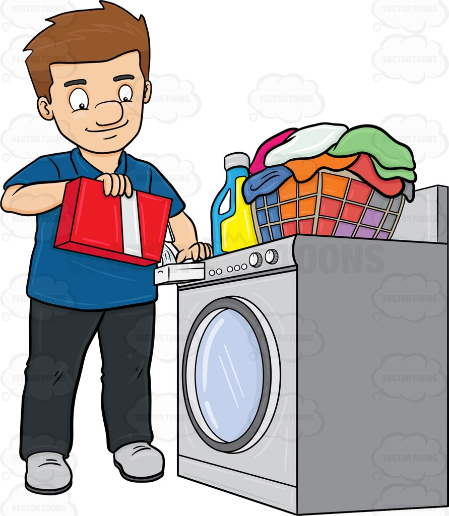 laundry clipart cartoon