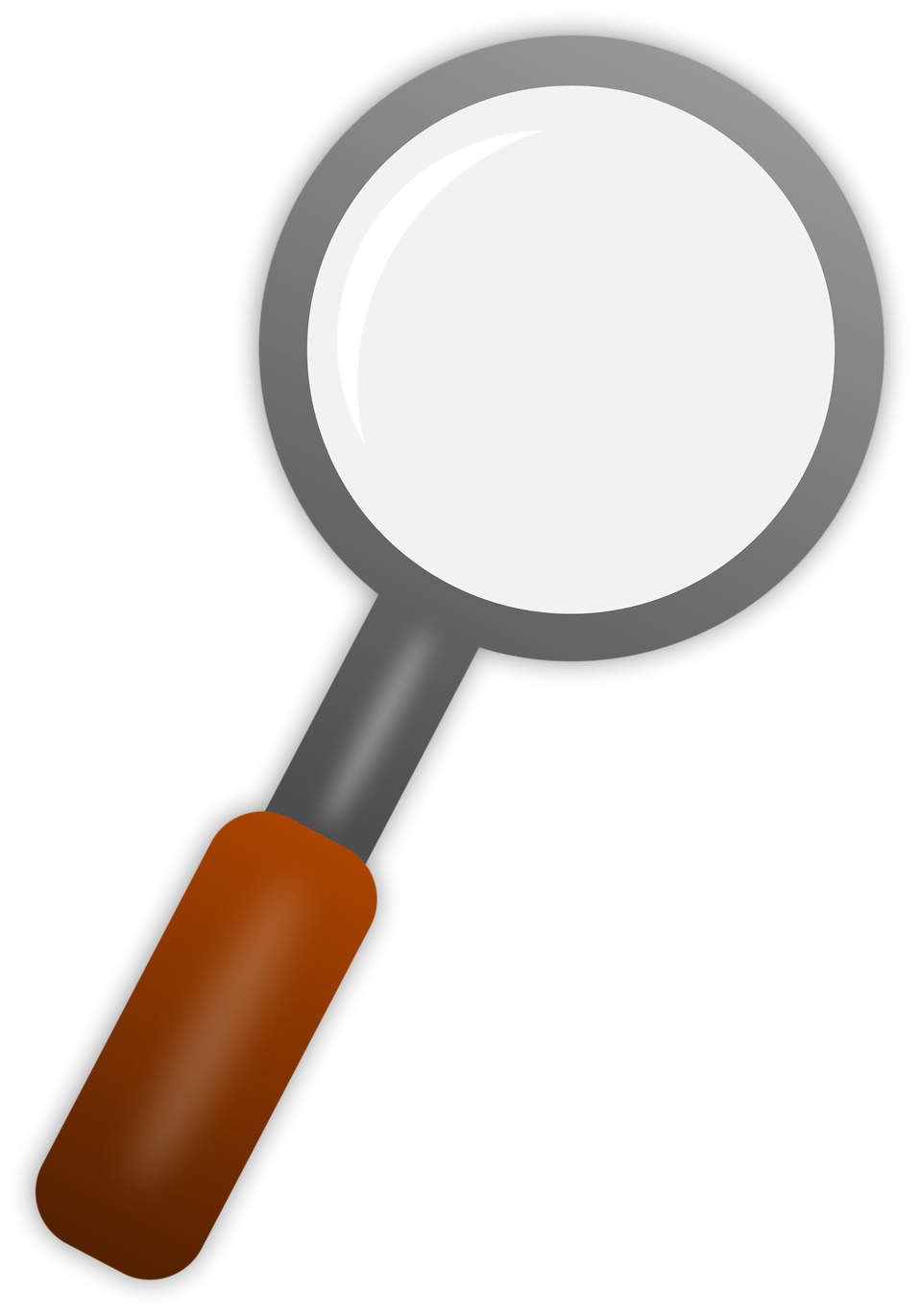 clipart man magnifying glass