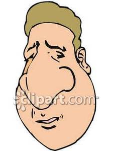 A man with royalty. Nose clipart large nose