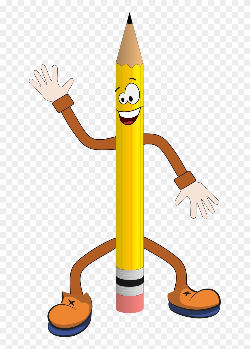 clipart pencil man