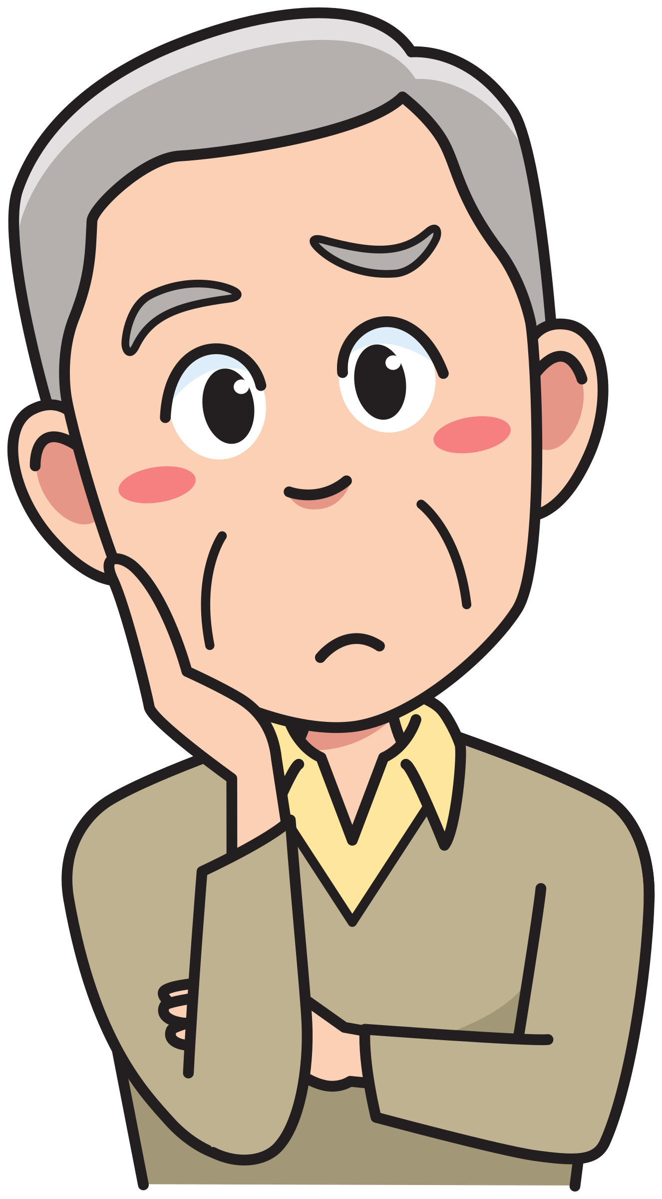 Nose clipart cartoon man.  collection of thinking