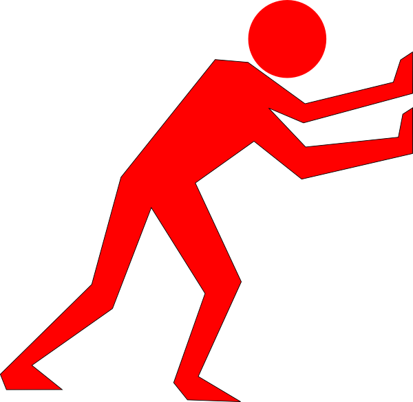 man clipart red